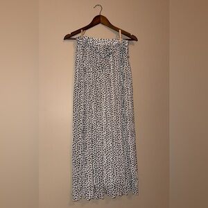 Joie Dalmatian print tie front elastic skirt size medium